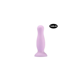 Plug anal ventouse violet pastel taille M 